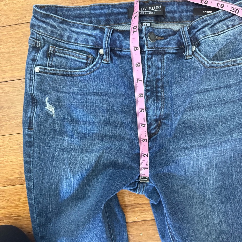 Judy Blue women's distressed skinny stretch denim jeans 11/30 - Picture 6 of 8